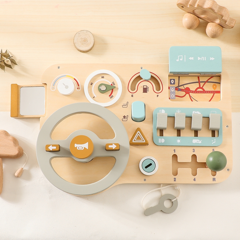 Kids Education Activities - Mainan Montessori Anak Mobil Papan Aktivitas