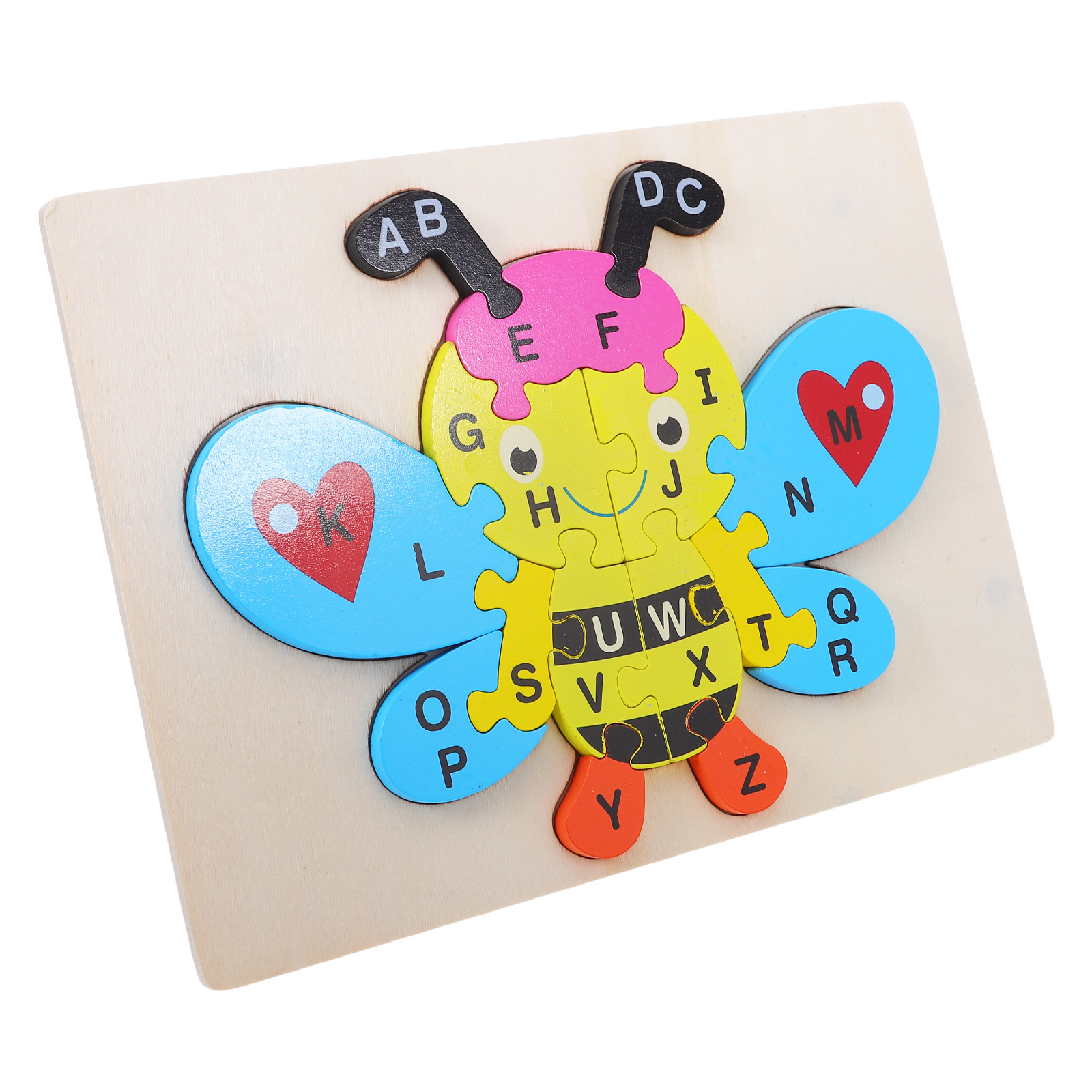 1 Set Puzzle Alfabet Kayu Bent - Abc Kids Early Education ulasan dan harga